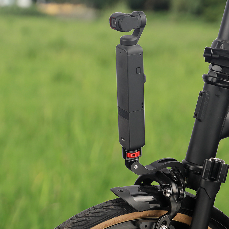 Deemount Fietslamphouder Mount Camera Stand Rack Voorvork Installeren 15 ° /Flat Warping voor Brompton vouwfiets/MTB/racefiets