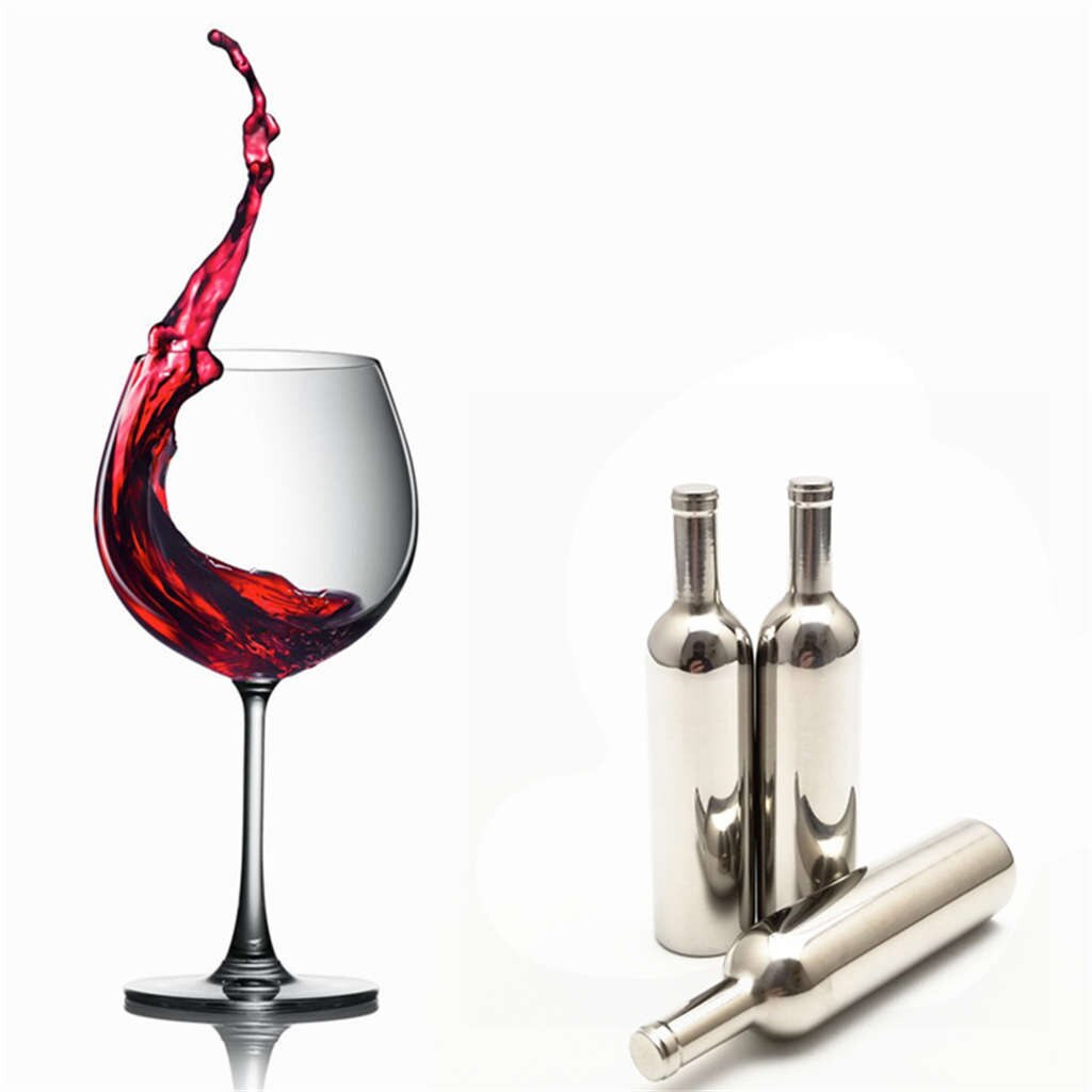 Stainless Steel Ice Cubes Reusable Metal Chilling Stones with Whisky Keep Cold Beer Cooler Holder Chiller Tool whiskey ice stone