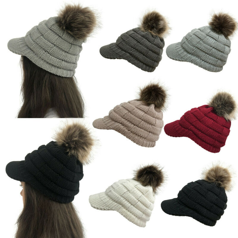 Damen Ente Zunge betroffen Kappe Frauen Warme Gestrickte Wolle Baskenmütze Hütte Mütze Geflochtene häkeln Ski Deckel wickeln Elegent headcaps