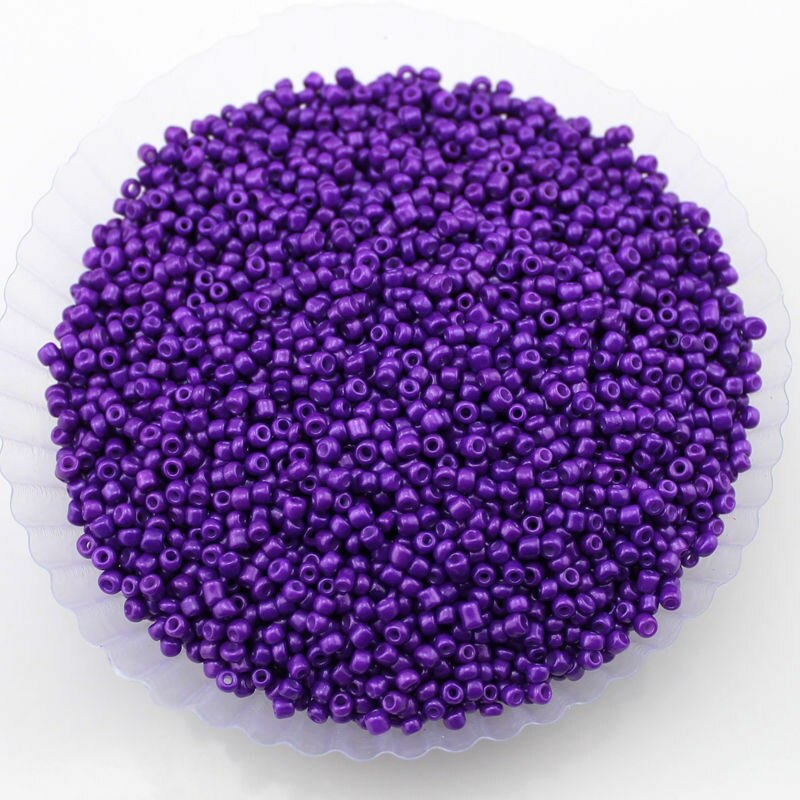 1000Pcs 2mm Czech Glass Bead Round Spacer Bead Bracelet Necklace DIY Material Jewelry Making Bead: purple