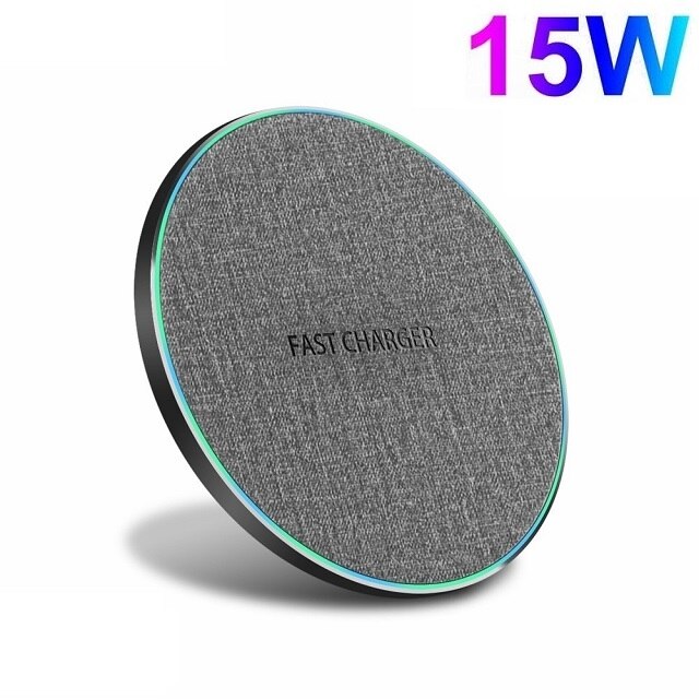 FDGAO 15W Qi Wireless Charger for iPhone 12 11 XS XR X 8 Fast Charging Pad Dock Station For Sasmung S21 S20 S10 S9 Note 10 20: 15W Type C