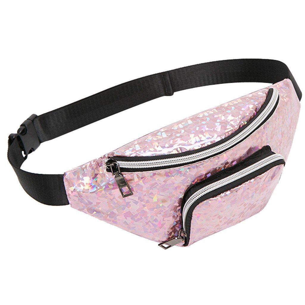 Ocardian Taille Packs Punk Roze Fanny Pack Belt Lady Schouders Brief Portemonnee Mobiele Telefoon Messenger Bag May13: Pink