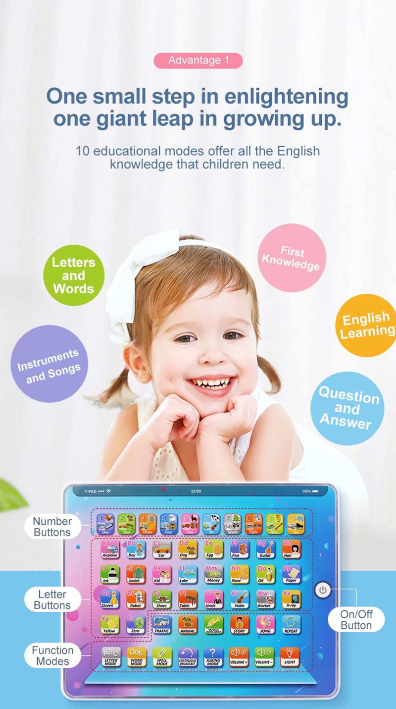 FrüHenne Lernmaschine Lernen Lesen Maschine Englisch Chinesische Pädagogisches Spielzeug freundlicher berühren Baby Tablette Pad Für freundlicher freundlicher