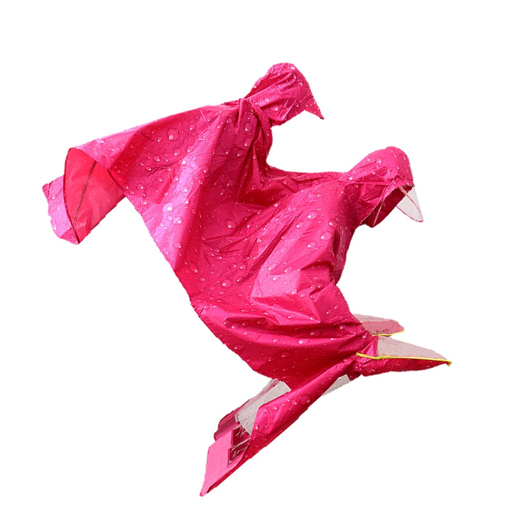 Chubasquero de bicicleta de ciclismo capa de lluvia Poncho de tela impermeable doble Poncho