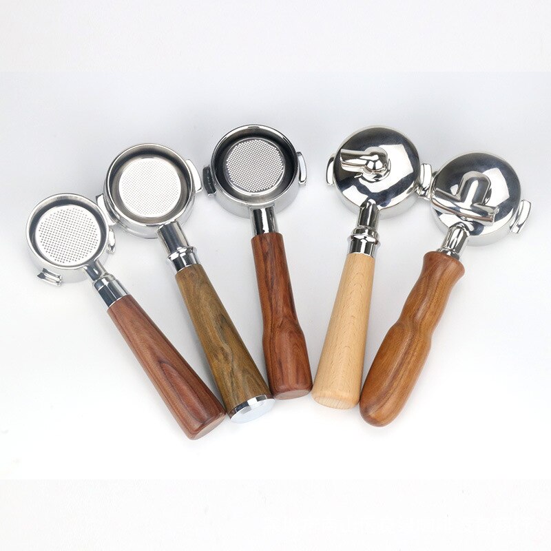 M10/M12 Filterhouder Handvat Espresso Koffie Cafe Machine Massief Houten Handvat Koffiezetapparaat Cafe Gereedschap Accessoires Voor Barista