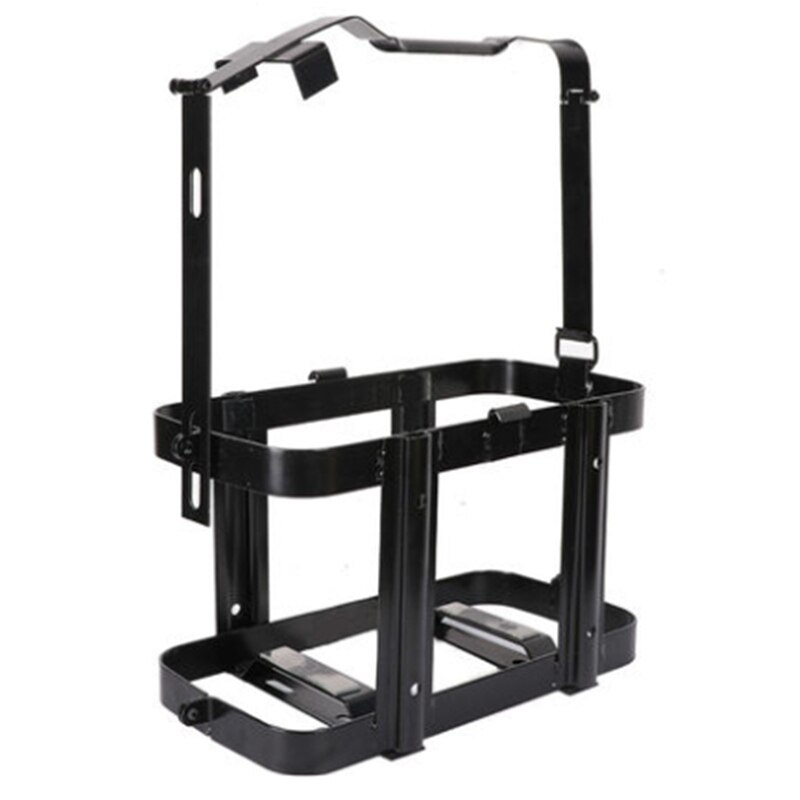 Thickened oil drum rack 10L 20L spare fuel tank car motorcycle external bracket storage diesel pot: Default Title