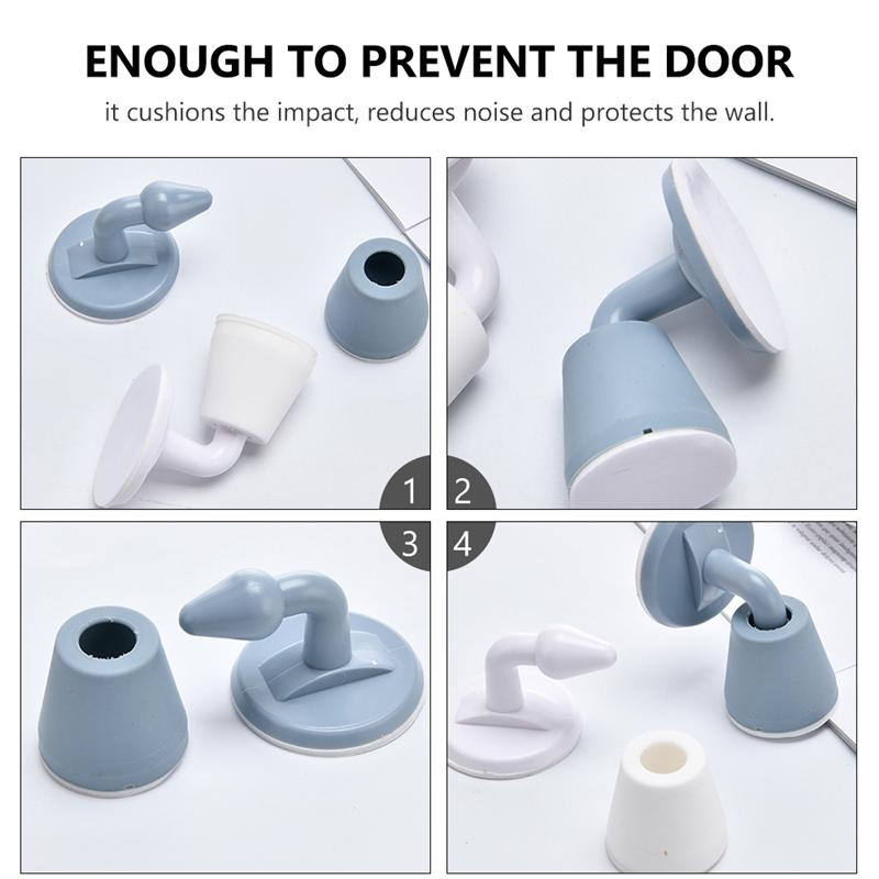 3 stuks deurknop muurdemper crash pad deurkruk slot siliconen deurknop kussen deurstoppers niet-ponsende stille deurstoppers
