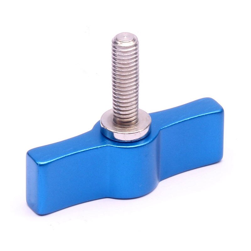 M6 Hand Tighten Screw Aluminum Alloy Handle Adjustable Screws Dslr Camera Photography Accessories( Blue)