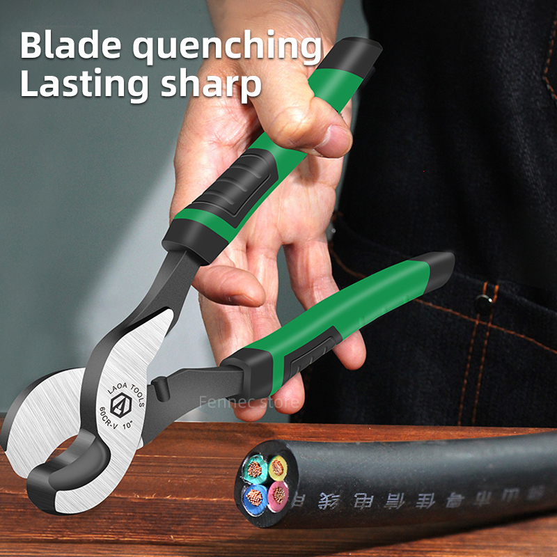 LAOA Kabelschaar CR-V Kabeltang Elektrische draadstripper Combinatie Multifunctioneel handgereedschap 6 8 10 inch Krimptang
