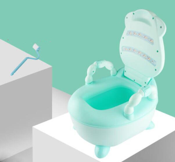 Kinderen Baby Zindelijkheidstraining Koeien Jongen Meisje Draagbare Toilet Seat Baby Potje Wc Pot: green with feet