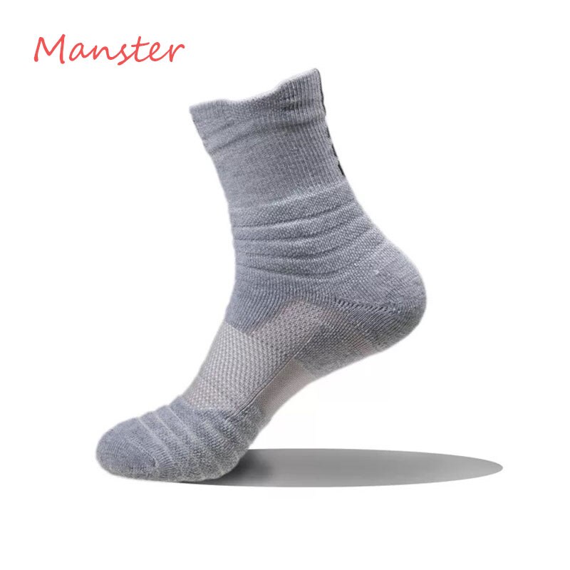 Men Socks Autumn Winter Male Thermal Compression In Tube Cotton Socks Kobe James Curry Durant Socks Casual Thick Sock