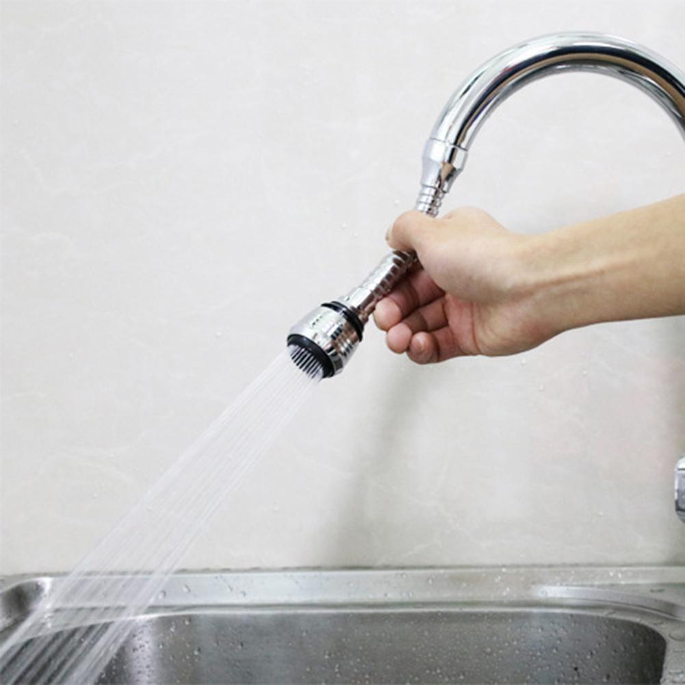 Portable Faucet Shower Head Tap Kitchen Splash Nozzle Cockpit Crane Attachment Incest Rotatable Water-saving Bath Filter