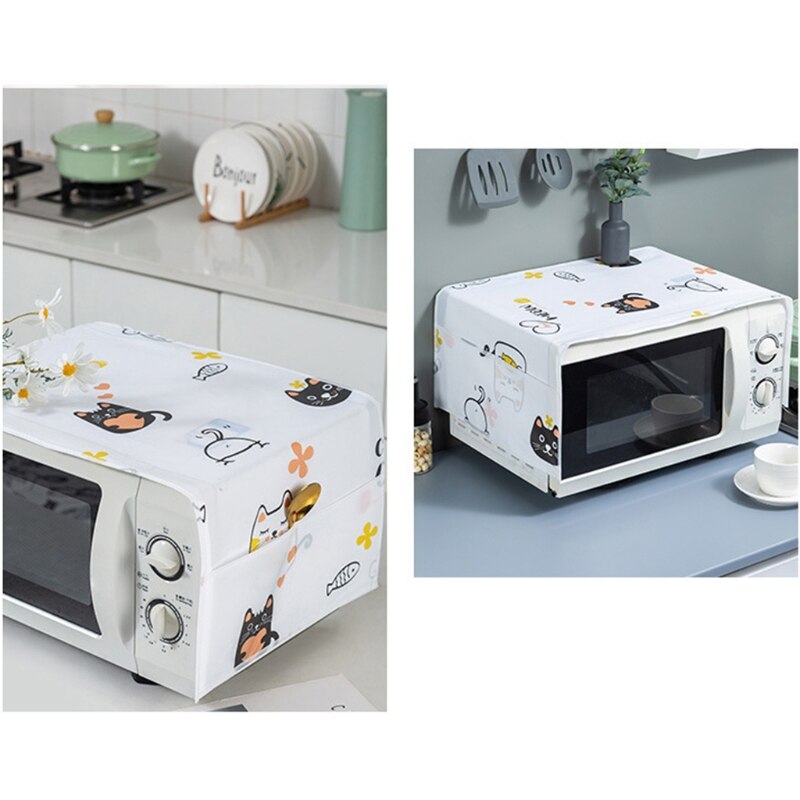 Nordic Microwave Oven/Oven Dust Cover Grease Proof Kitchen Accessories Reusable