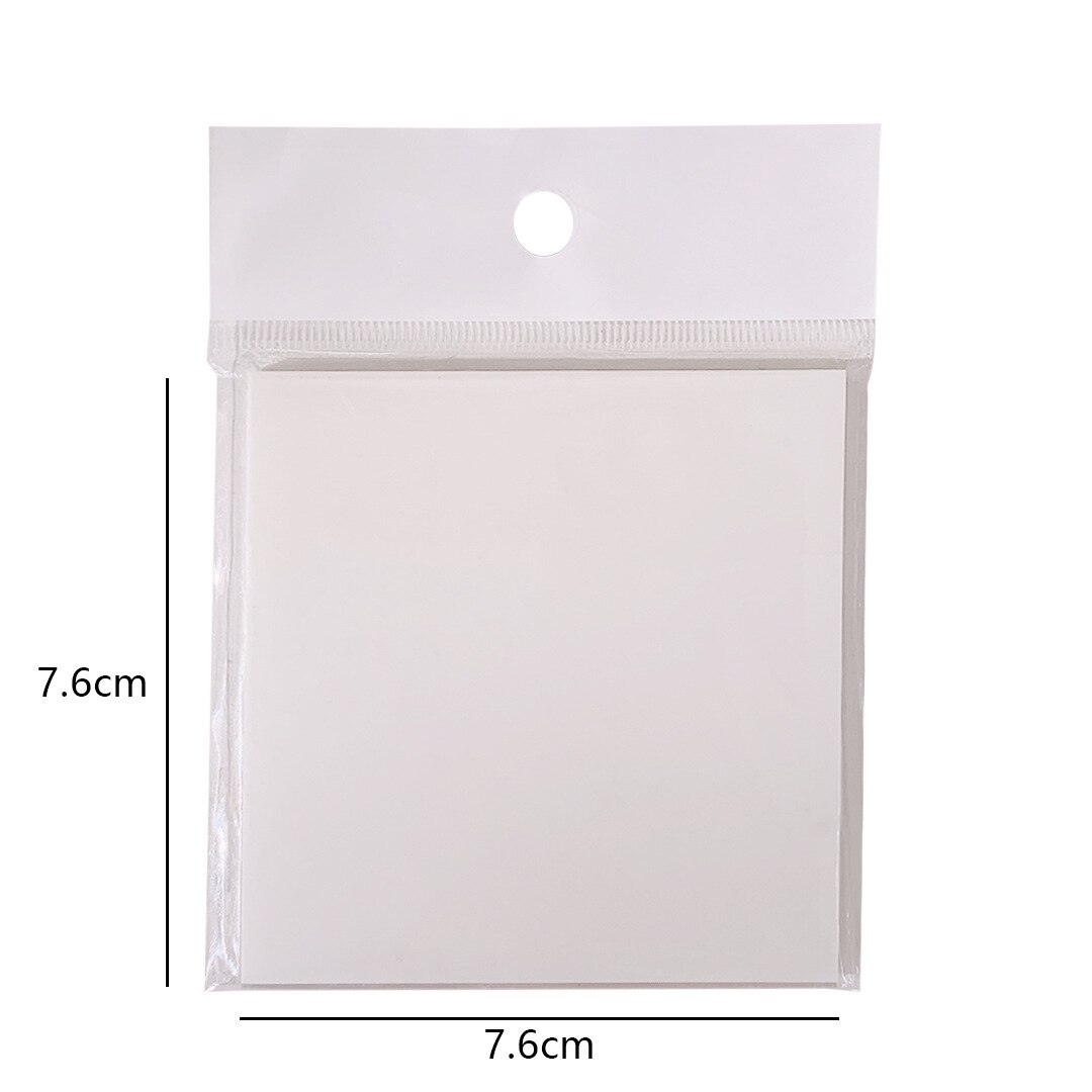 Simple Transparent Sticky Notes Self Adhesive Memo Pad Markers Stickers For Records school supplies Office stationary Note Paper: B 50 sheets