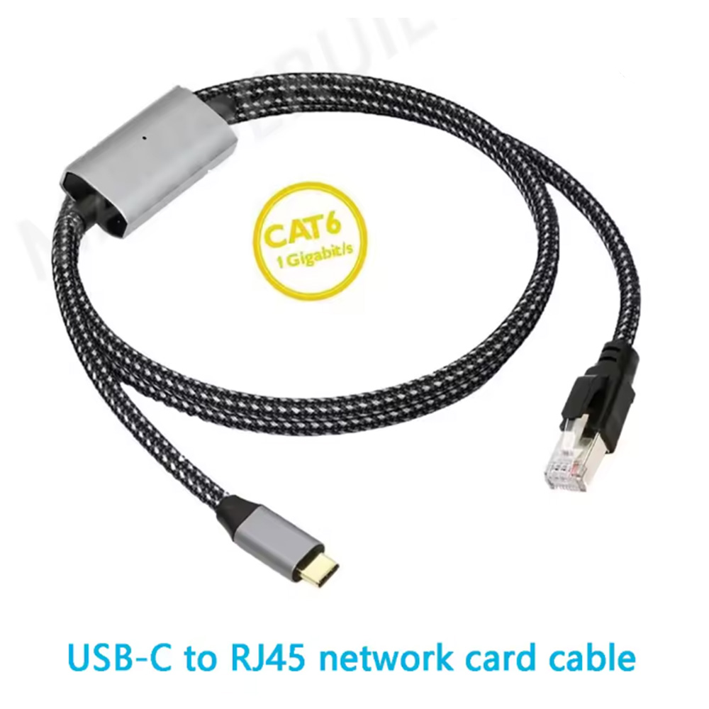 USB to Ethernet Cable 6FT,USBC to RJ45 Gigabit LAN Network Cable USB 3.0 A Type C Male to RJ45 Connector Compatible: WHITE / 1.8m