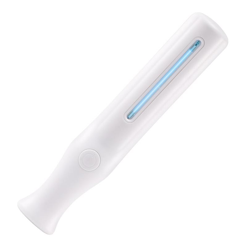 Portable UV Disinfection Light White Shell One Button Operation Disinfection Device Car Fresh Air Anion Purifier Air Freshener