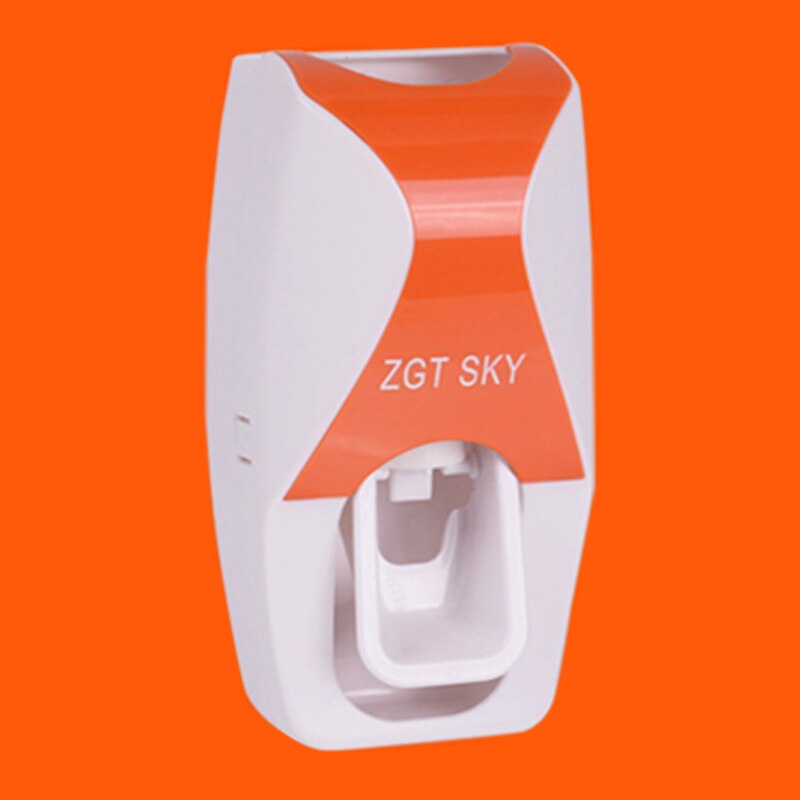 Dispenser automatico di dentifricio, Set di portaspazzolino, aspirazione antipolvere e appiccicosa, spremiagrumi per bagno a parete: Orange squeezer