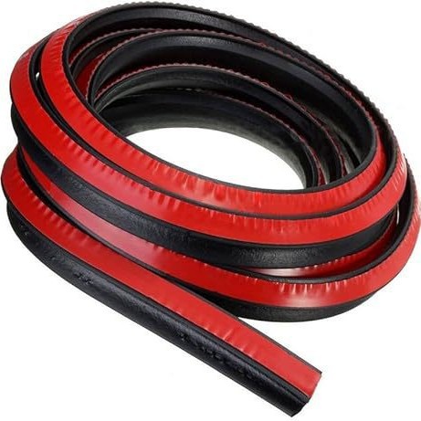 Universell p-typ bildörrstätningslist autokant gummi vattentät dammtät bullerisoleringslist ljudisolering med 3m gule