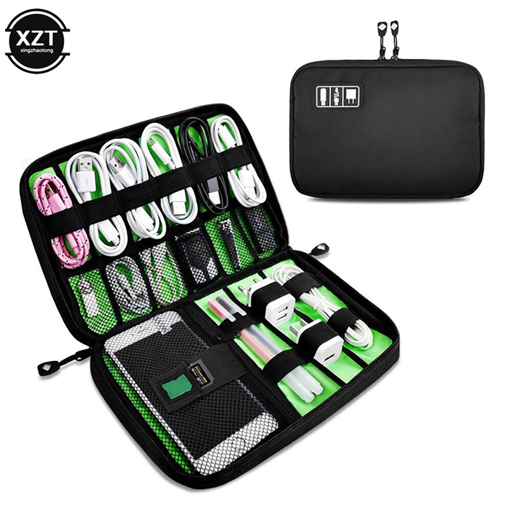 Phone Cable Organizer System Kit Case USB Data Cable Earphone Wire Pen Power Bank Storage Bags Digital Gadget Devices Travel