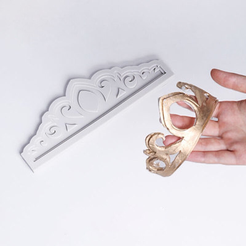 Varios molde de corona Imperial molde de silicona Fondant herramienta de decoración de pasteles Gumpaste Sugarcraft, formas de Chocolate hornear