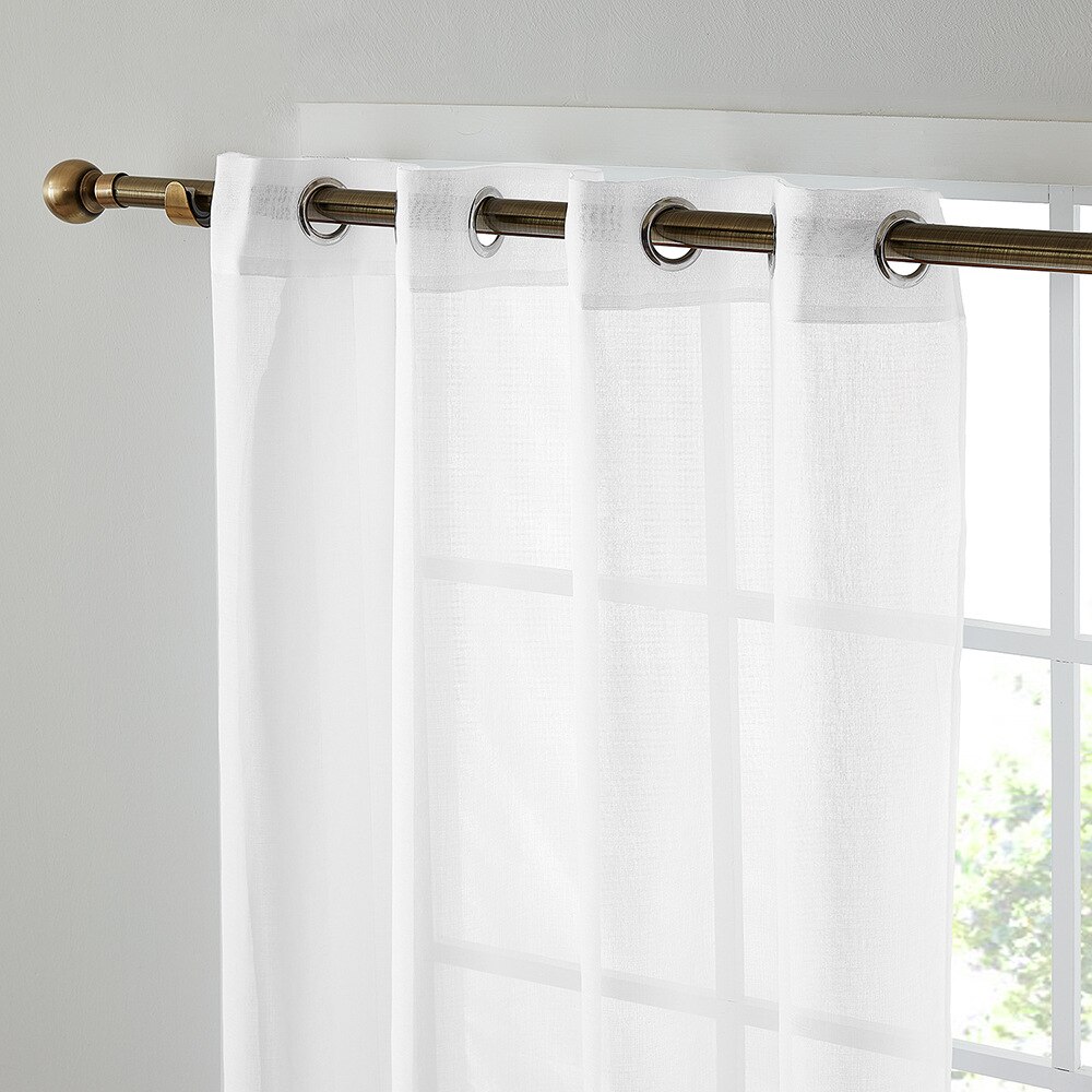 Bron Slub Doris Gordijn Stof Slaapkamer Venster Scherm Vlakte Tule Gordijn String Gordijnen Voor Woonkamer Luxe Thuis Textiel: white / 140X260cm 1pcs