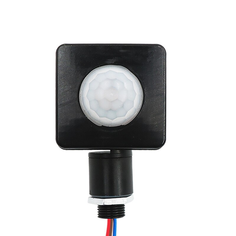 Adjustable Mini Human Body Infrared Sensor Ultra-thin Infrared Body Sensor Switch LED Flood Light PIR Motion Sensor: black Hole12mm