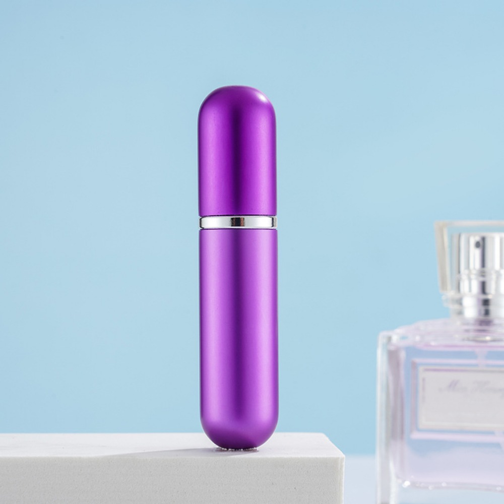 5ml draagbare mini parfumflesjes van glas, reisverstuiver van aluminium, lege metalen parfumverstuiver