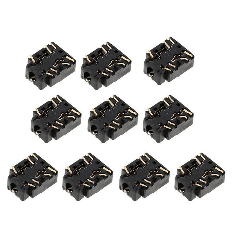 10Pcs 3.5Mm Headphone Audio Jack Component Port for Xbox One Slim Controller