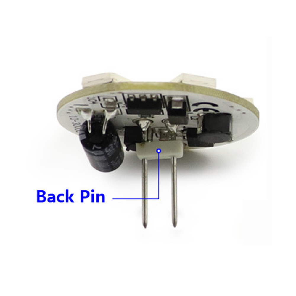 4x T-Pin LED G4 Gloeilamp 3W 12-24V AC DC Back Pin G4 Lamp Ronde Vorm Kast Licht Auto RV Camper Camper Verlichting Lamp