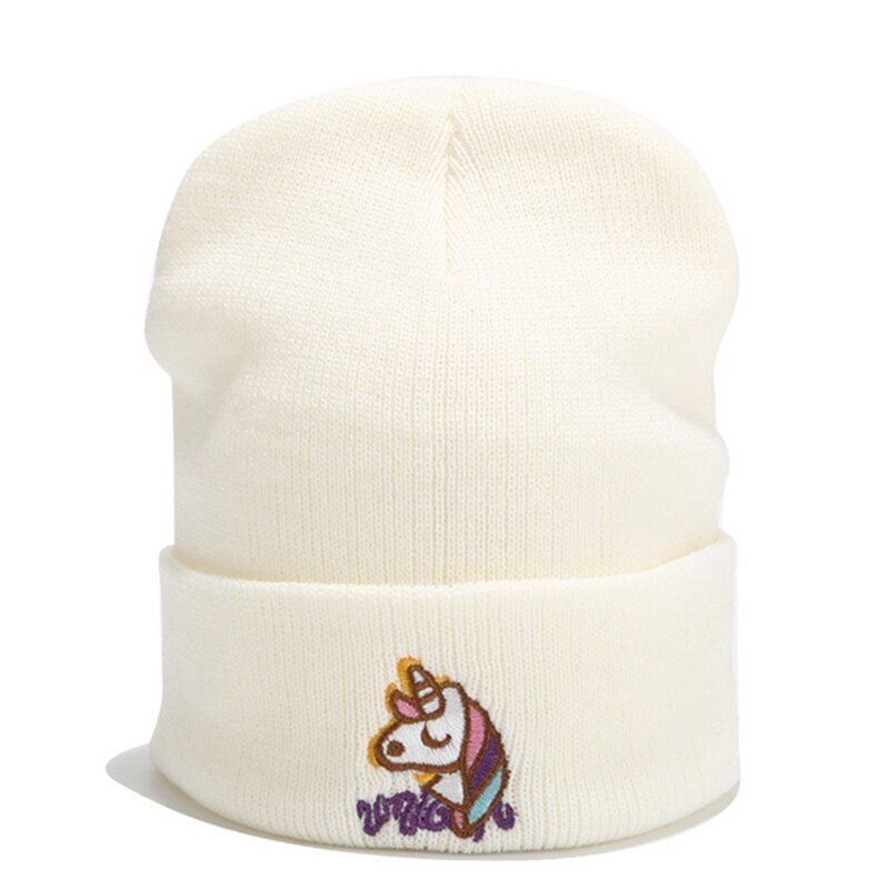 SchöNe Einhorn Mütze Mädchen Frauen Winter warm Hütte Nizza Weiche Gestrickte Hüte Winter Hütte Mütze für Frauen Mädchen