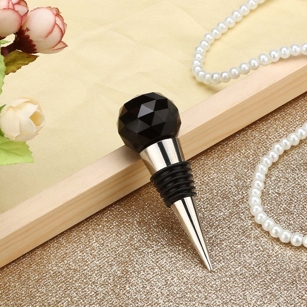 Diamond Crystal Stainless Steel Champagne Stopper Sparkling Wine Bottle Plug Seal Wine Bottle Stopper Kitchen Bar Tools 30mm