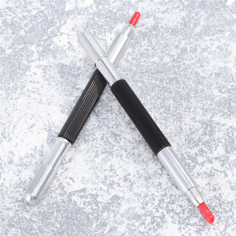 4pcs Hand Grip Aluminium Etching Engraving Pen Double Side Tile Cutting Steel Needle Carbide Scribe For Glass Ceramics Metal A35