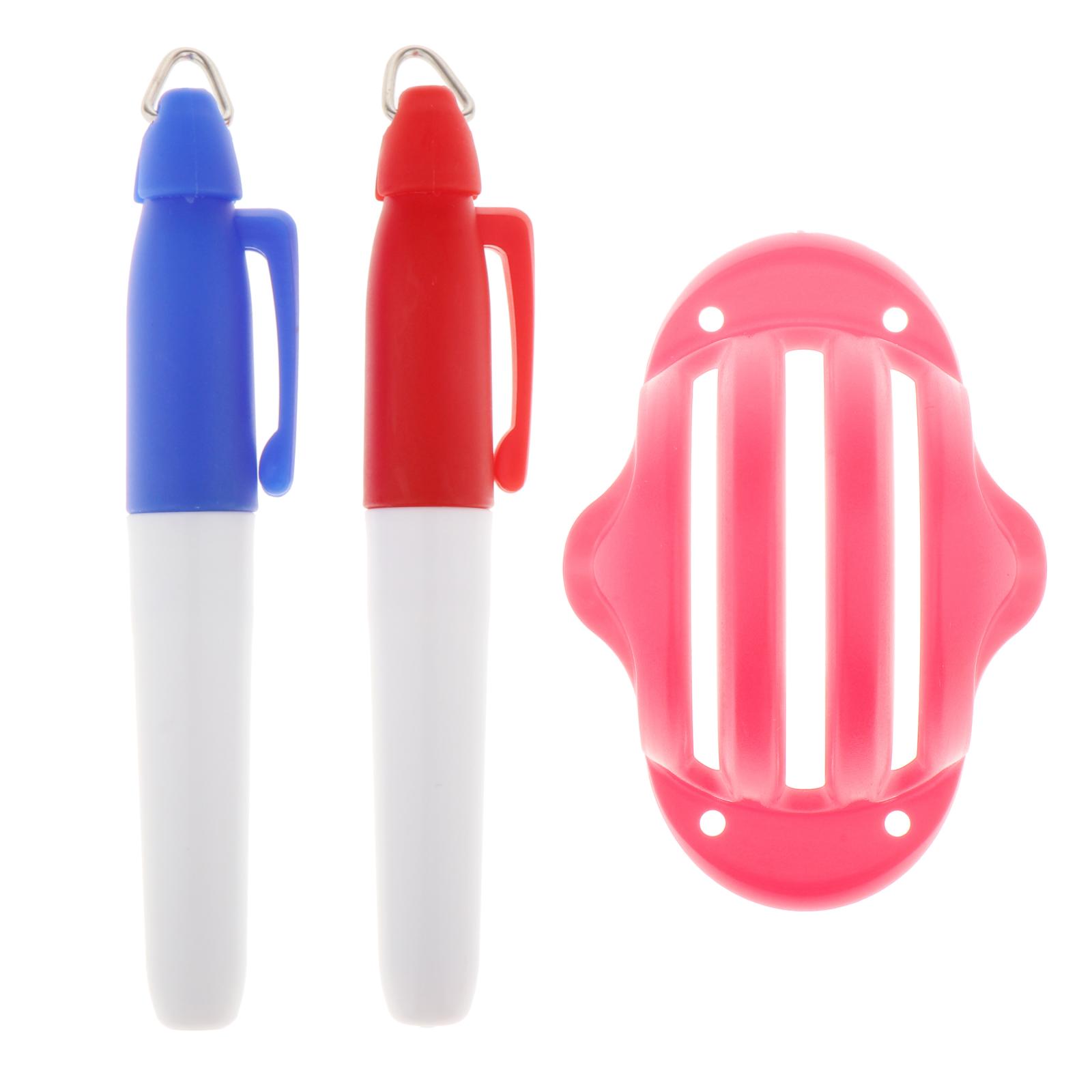 Golf Ball Liner Marker Line Marking Template Drawing Alignment Tool Stencil Pens: Red