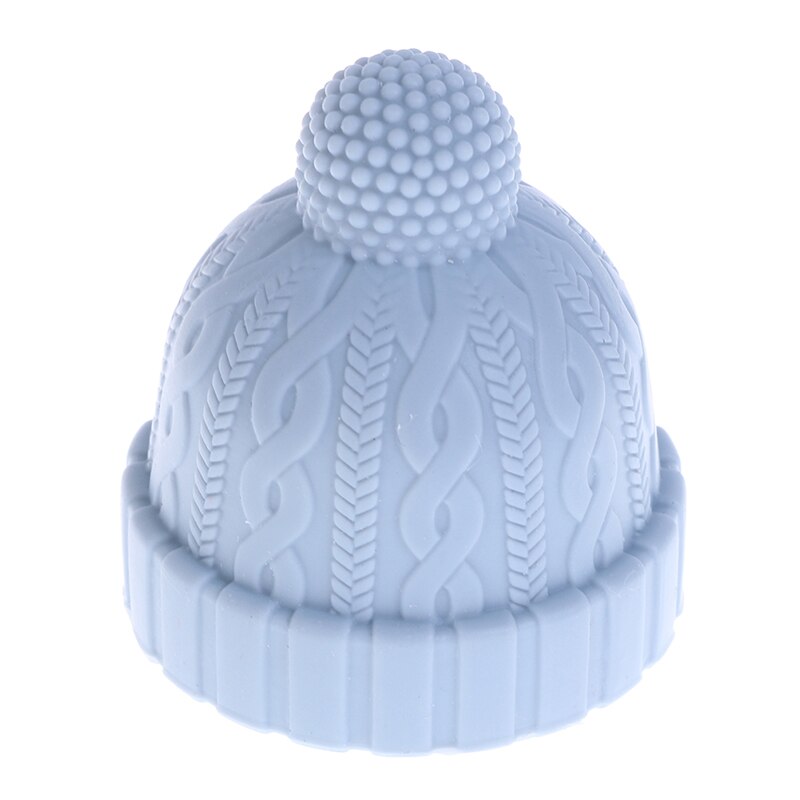 1pcs Beanie Cap Shaped Wine Stopper Beanie Cap Decorative Bottle Stopper Cork Replacement Beverage Wine Keeper Bar Tool: blue