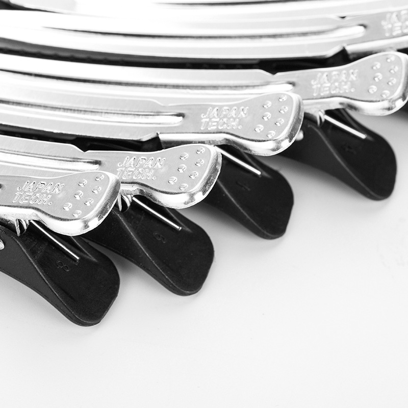 6Pcs Alligator Hair Clips Pro Salon Hairdressing Clamps Clips Rubber Hair Sectioning Clip Crocodile Hairpin Styling Accessories