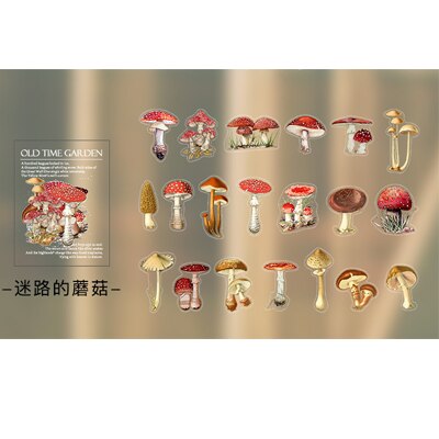 40 sztuk/partia klasyczny roślin grzyb motyl zwierzę domowe naklejki papierowe dekoracje DIY dla rękodzieło ablum Dziennik kawaii etykiety naklejki: 03