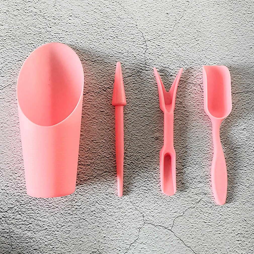 4pcs Flower Growing Tool Set Home Plant Cultivation And Maintenance Tools Mini Garden Tools Succulent Planting Kit: B