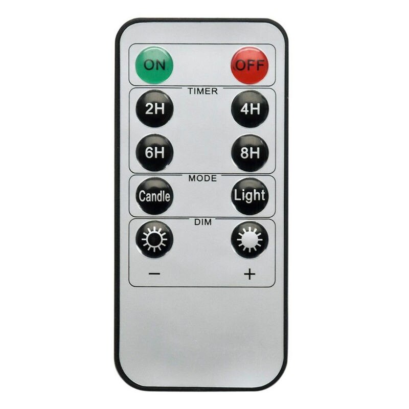 Fönster ljus rörlig dans veke flamlös led taper fjärrkontroll med timerfunktion batteridriven ljusstake bröllopsbord dekoration