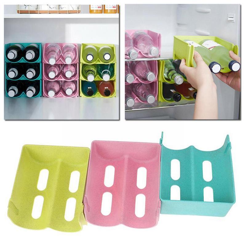 Anti-Val Water Fles Wijn Opbergrek Glas Bier Koelkast Opslaan Box Houder Lade Drink Ruimte Fles Drank Dispe