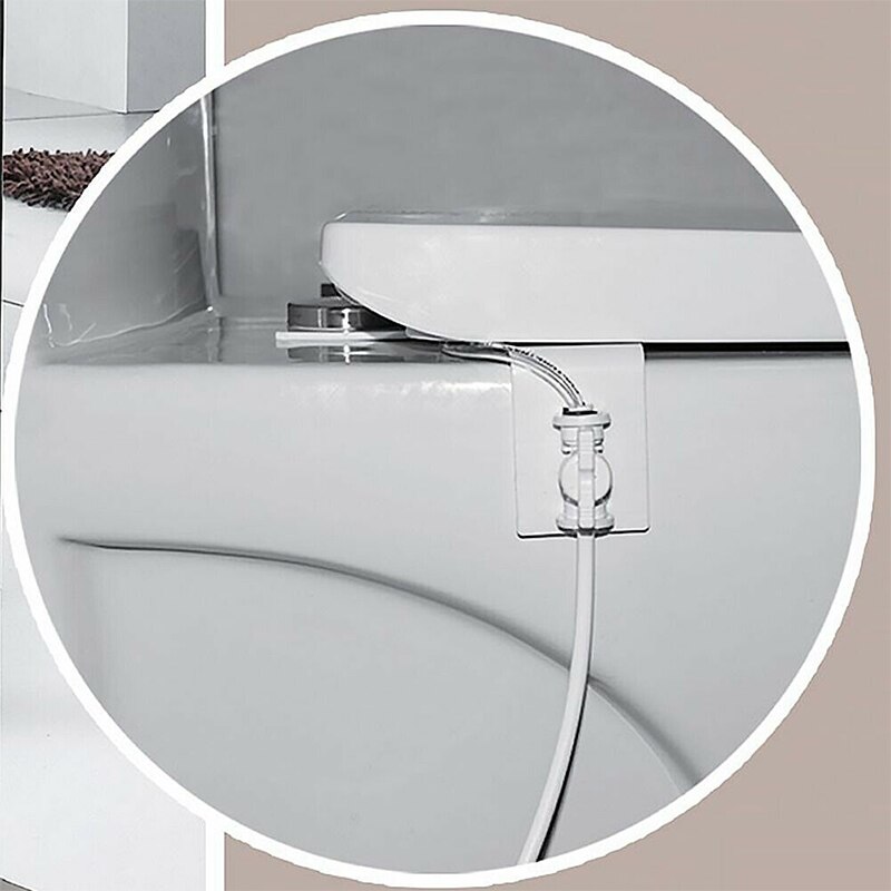 1Pcs Toilet Flushing Sanitary Device Bathroom Toilet Sanitary Device Water Spray Nozzle Bidet Part Cleaning Adsorption