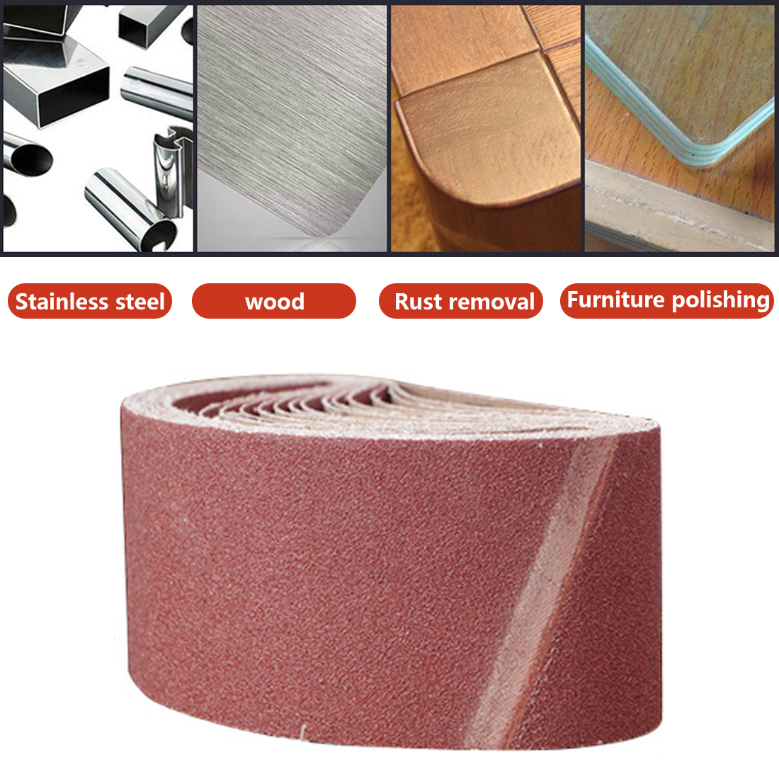 Bandas de lija de 533x75mm bandas de papel lija abrasivo de grano 80-320 para lijadora herramientas rotativas eléctricas accesorios Dremel herramienta abrasiva