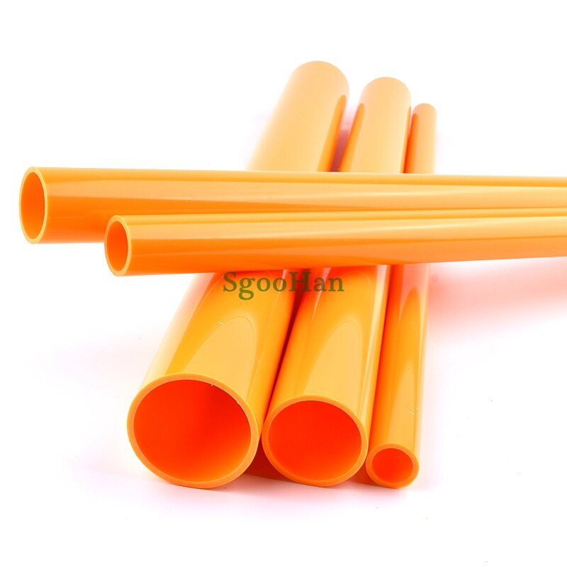 2 stücke Orange OD 20 ~ 50mm PVC Rohr Aquarium Aquarium Rohr Garten Bewässerung Bewässerung Hydrokultur Pflanzen Rahmen rohr 49 ~ 50cm Lange