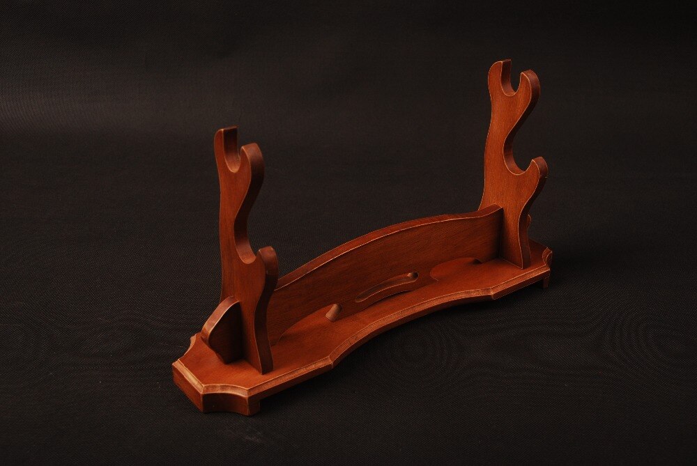 Wood Craft Two-layer Sword Stand Holder Rack Display Japanese Samurai Sword Exquisite Fitting SDJ13B