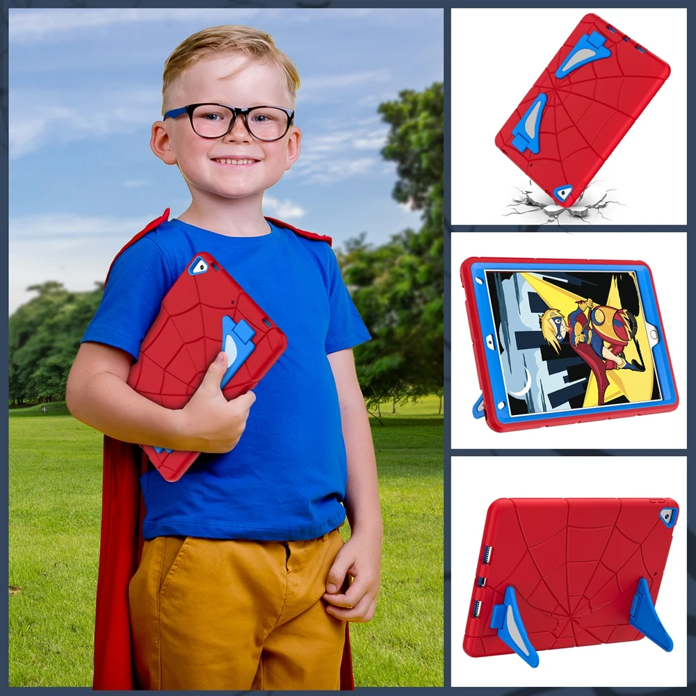 EVA Stand Case Voor iPad 10.9 10.2 9.7 10th 9th 8th 7th 6th 5th Generation Kids Schokbestendig Tablet Pro 11 2024 Air 5 4 3 2 Cover