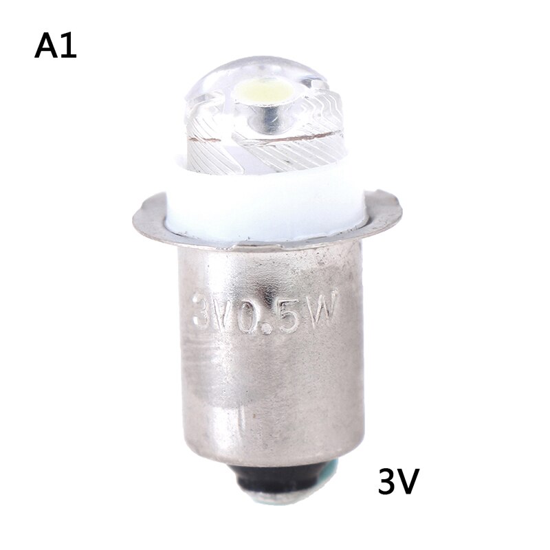 Lumière LED ampoule P13.5S 0.5W travail lumière lampe de poche torche remplacement Led travail 3V 4.5V 6V 50000 blanc: A1
