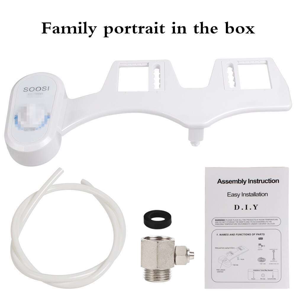 Enkele Nozzle Mechanische Bidet Toilet Seat Accessoires Niet-Elektronische Wc Koud Water Zelfreinigende Klassieke Soosi 7000