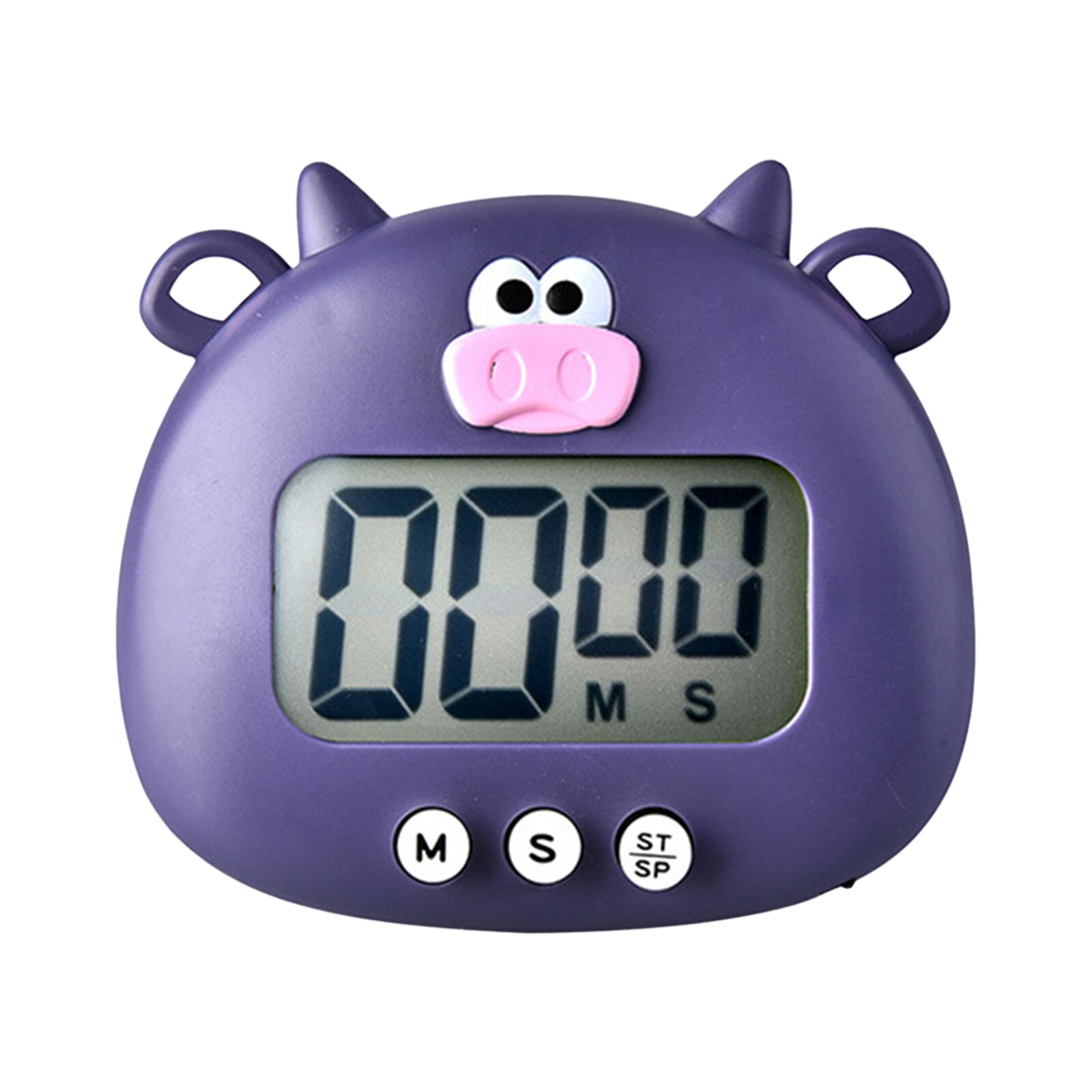 Kitchen Timer Loud Alarm Cooking Timer Countdown Magnetic Clock Timer Cute Animal with Back Stand for Time Management Timer: Type 2
