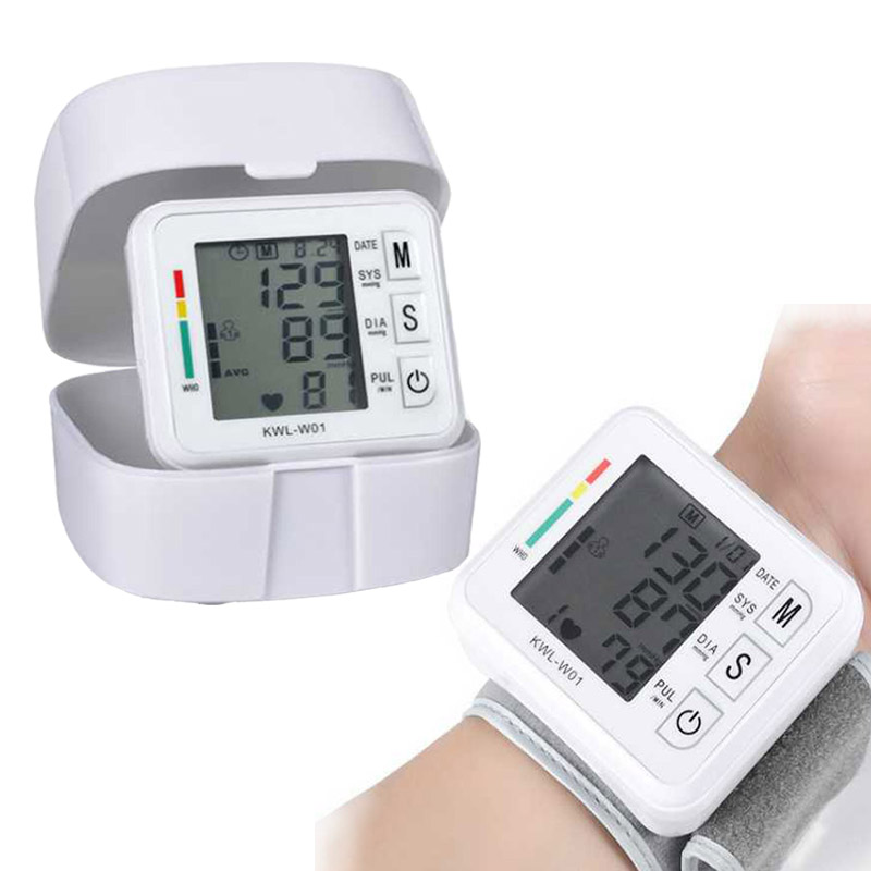 Thuiszorg Bloeddrukmeter Pulse Meting Tool Draagbare Lcd Bovenarm Bloeddrukmeter Tonometer Machine