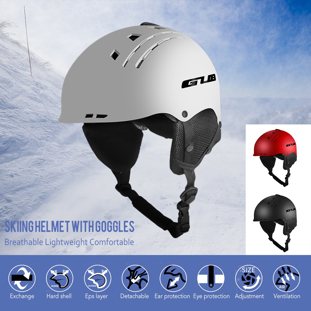 Casco de esquí integrado de invierno al aire libre para casco de nieve para adultos