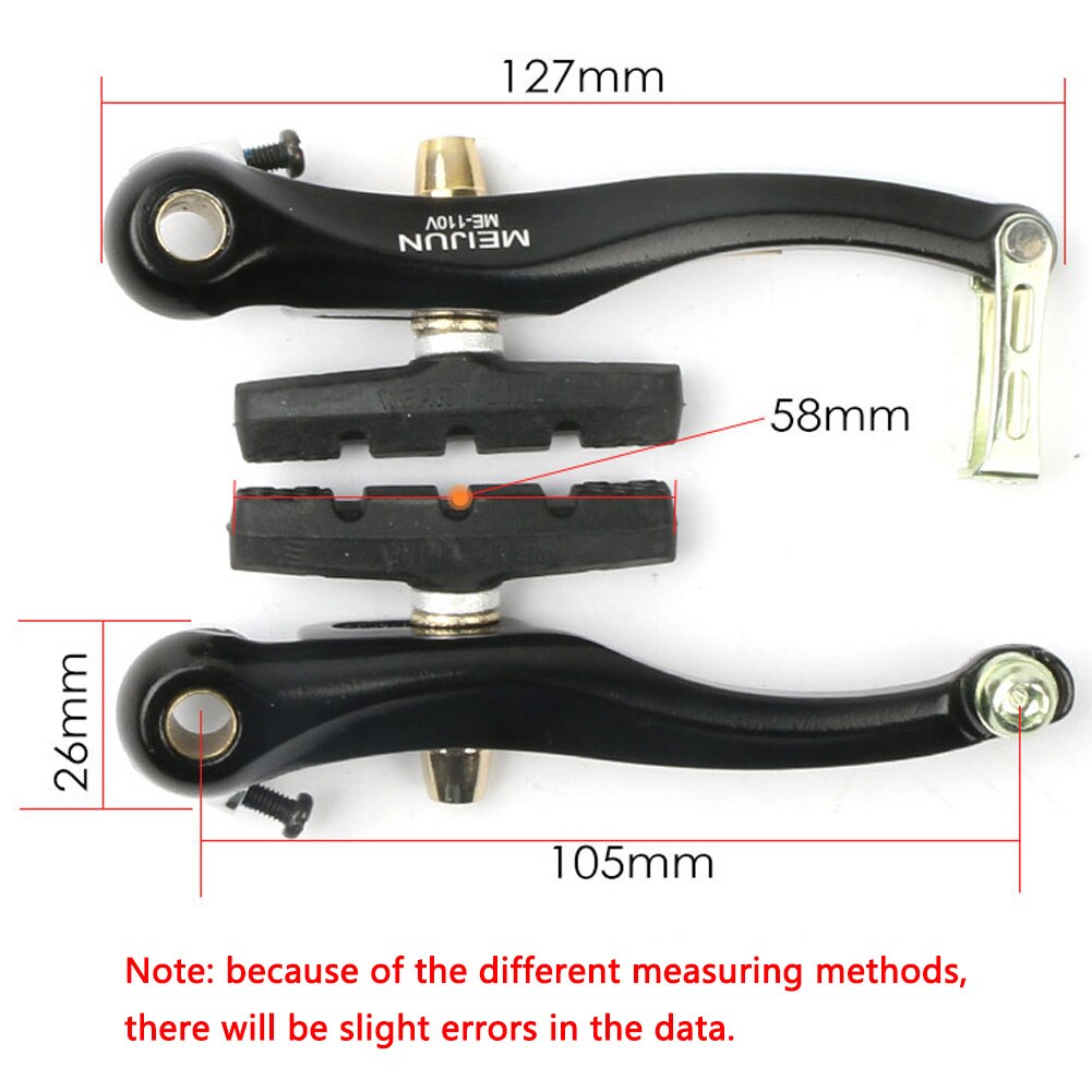 1 Pair Aluminium Alloy Mountain Bicycle V Brake Set Front Rear Leather Brake Cycling Bike V Brake Bicycle Parts